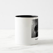 Mok, mooi begin is voor altijd. tweekleurige koffiemok (Center)