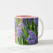 Mok mooie hyacinth flower koffie (Voorkant rechts)