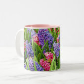 Mok mooie hyacinth flower koffie (Voorkant links)