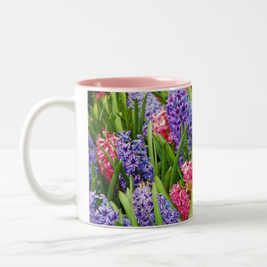 Mok mooie hyacinth flower koffie (Links)