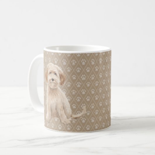 Mok mooie Labradodoodle Dog schilderijen (Voorkant links)