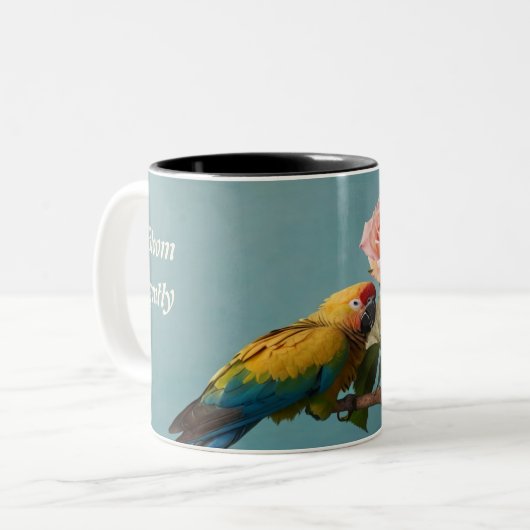 Mok Morning Garden Birds Keramische Koffie (Voorkant links)