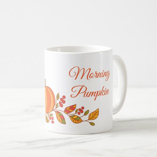 Mok-Morning Pumpkin najaar Koffiemok (Voorkant rechts)