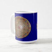 Mok Morrocon Beauty op blauw (Voorkant links)
