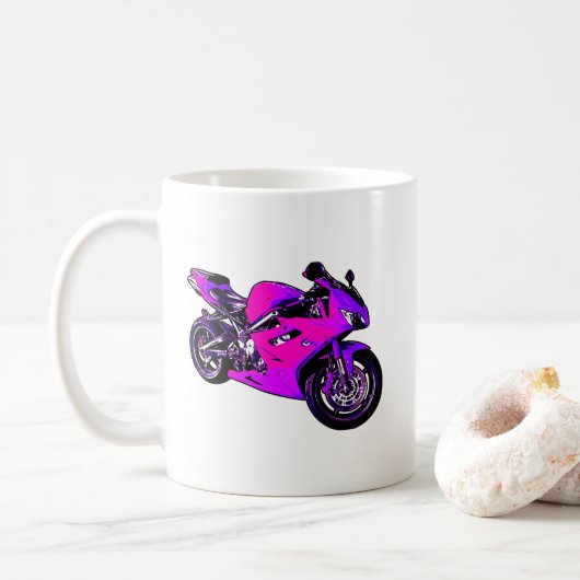 Mok motorfiets (Met donut)