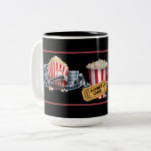 Mok Movie Night Popcorn Black Coffee (Voorkant links)