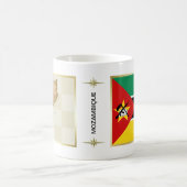 Mok Mozambique vlag + kaart (Center)