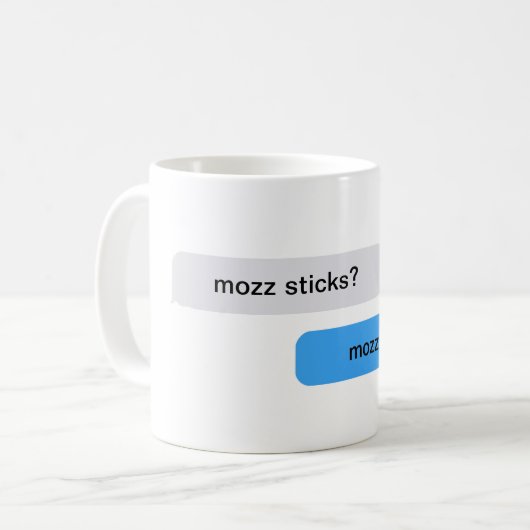Mok Mozzarella Sticks Coffee (Voorkant links)
