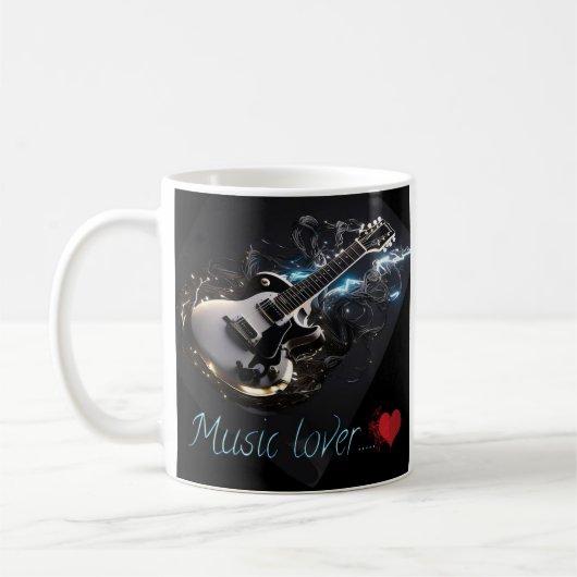 mok Music Lover zwart gitaar (Links)
