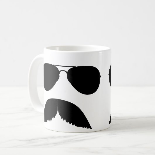 Mok Mustache Aviator (Voorkant links)