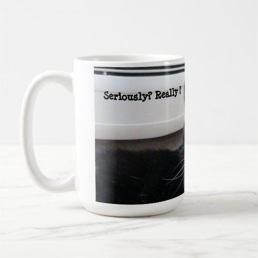 Mok Mustache Tuxedo Cat (serieus) (Links)