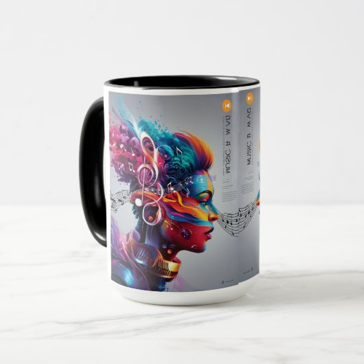 Mok muziek kunst (Voorkant links)