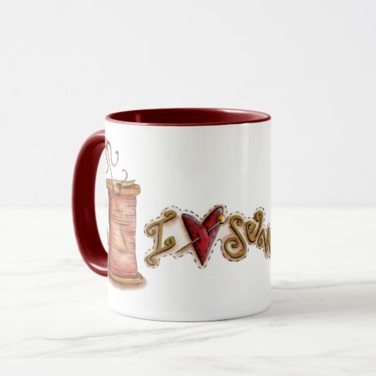 Mok naaien (Voorkant links)