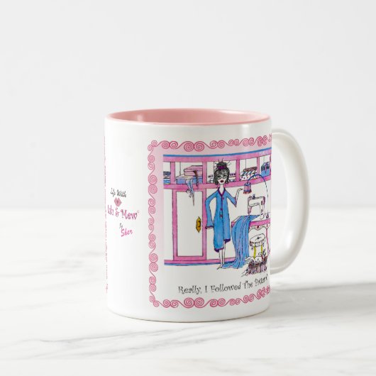 Mok naaien (Voorkant rechts)