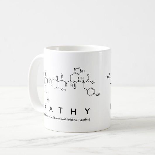 Mok naam Kathy peptide (Voorkant links)