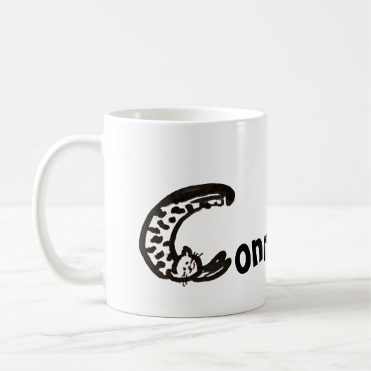 Mok - Naam met Initiaal Cat Letter C (Links)