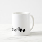 Mok - Naam met Initiaal Cat Letter K (Voorkant rechts)