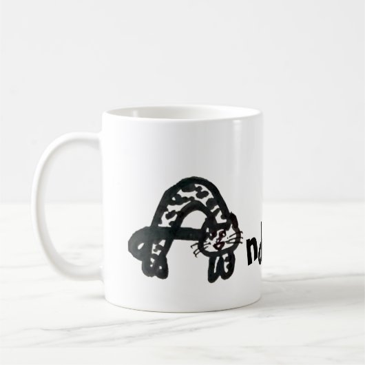 Mok - Naam met Initiaal Kat Letter A (Links)