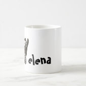 Mok - Naam met Initiaal Kat Letter H (Center)