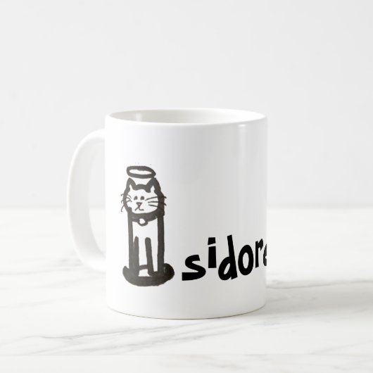 Mok - Naam met Initiaal Kat Letter I (Voorkant links)