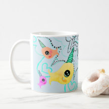 Mok Narwhal Coffee Tea Cup