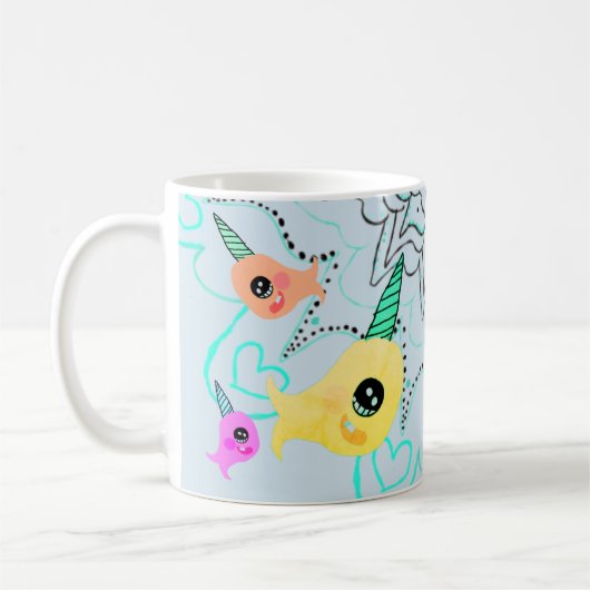 Mok Narwhal Coffee Tea Cup (Links)