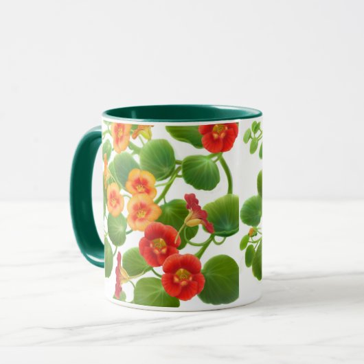 Mok Nasturtium wijnstokken (Voorkant links)