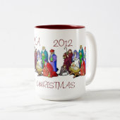 MOK NATIVITY SCENE TRIAD PERSONALISEERDE MERRY CHR (Voorkant rechts)