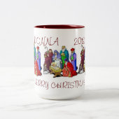 MOK NATIVITY SCENE TRIAD PERSONALISEERDE MERRY CHR (Center)