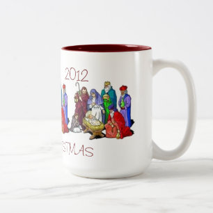 MOK NATIVITY SCENE TRIAD PERSONALISEERDE MERRY CHR