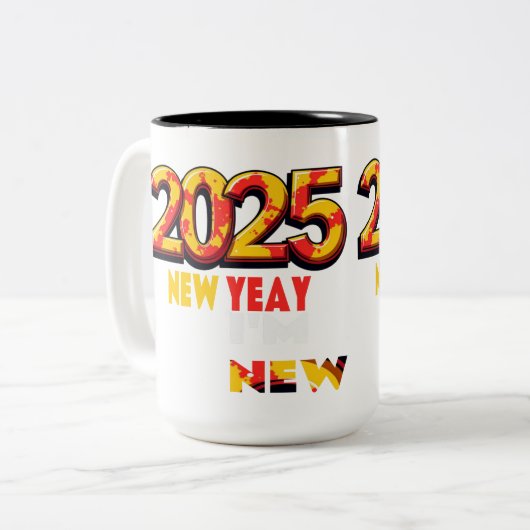 Mok Nieuwjaar Ik ben nieuw (Voorkant links)
