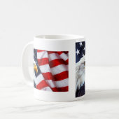 Mok Noord-Amerikaanse Bald Eagle onder Amerikaanse (Voorkant links)