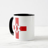 Mok Noord-Ierland - Star & Hand on Cross (Voorkant links)