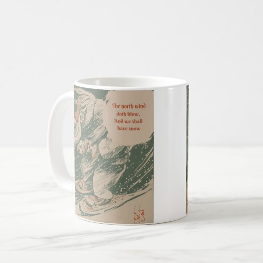 Mok, noordenwind koffiemok (Voorkant links)