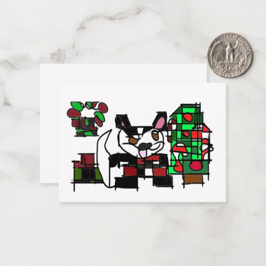 Mok Notitiekaartje (Voorkant / Achterkant in situ)