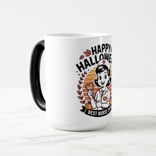 Mok Nurse Halloween Fun - Spooky Shift Magic (Voorkant links)