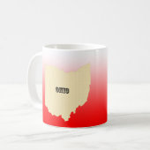 Mok - Ohio Staatskaart met Stad (Voorkant links)