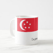 Mok onder Singapore-vlag (Voorkant links)