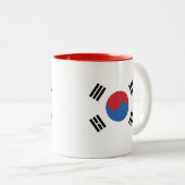 Mok onder Zuid-Koreaanse vlag 한국 국기디자 인 (Voorkant rechts)