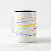 mok ontwerp, 30 vragen over het bestaan (Voorkant links)