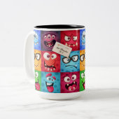 Mok ontwerp van multiface expressies (Voorkant links)