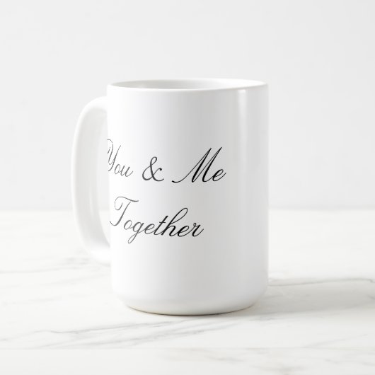 Mok Ontwerptypografie Valentijn Cadeaus (Voorkant links)