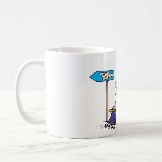 Mok op de verkeerde manier (Links)