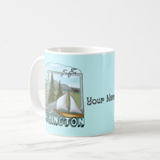 Mok op douanegebied van Washington (Voorkant links)