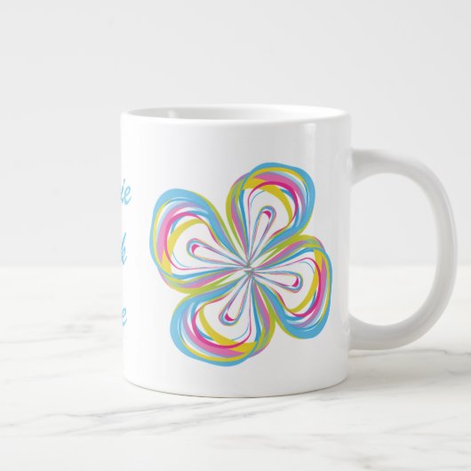 Mok op jumboformaat met "Hippie Chick" (Rechts)