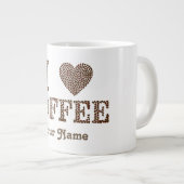 Mok op jumboformaat met "I Heart Coffee" (Voorkant rechts)