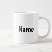 Mok op jumboformaat met "Ik spreek vloeiend Sarcas (Rechts)