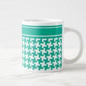 Mok op maat van Jumbo, Emerald Green Dogtooth Chec (Rechts)