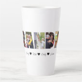 Mok opa fotocollage latte met 7 foto's (Voorkant)