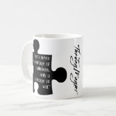 mok "Oplossingen" koffie (Voorkant links)